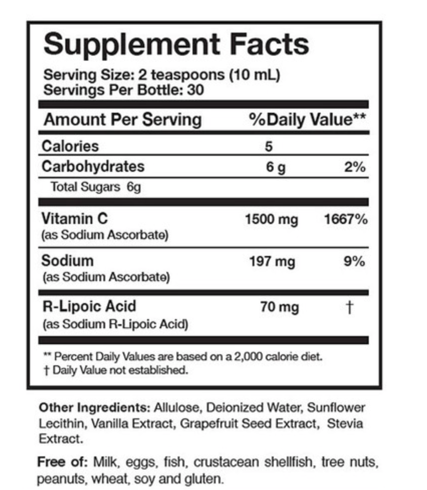 C-RLA Liposomal Vitamin C