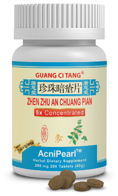 Zhen Zhu An Chuang Pian (AcniPearl™) specialty skin product